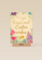Paaskaart Engels Hugs kisses and Easter wishes