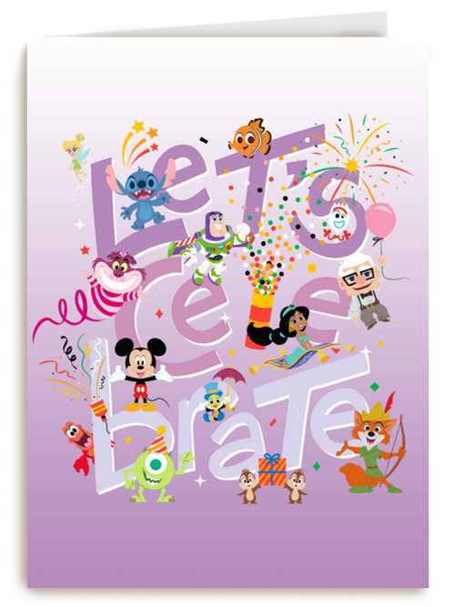 Disney Pixar lets celebrate verjaardagskaart
