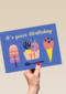 its your birthday with ice cream