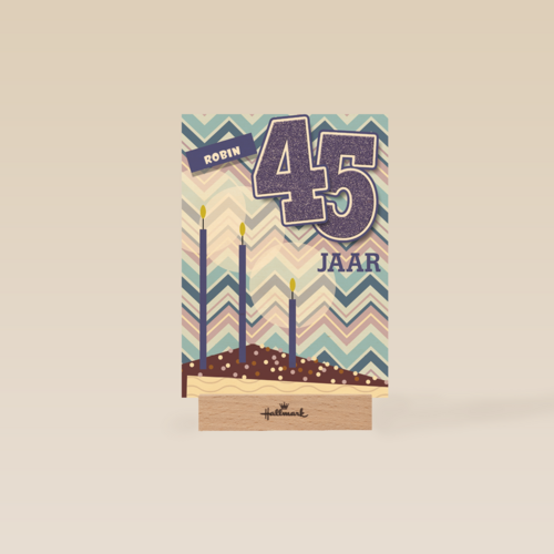 verjaardag leeftijden taart 45