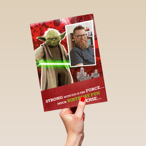 verjaardag fotokaart yoda