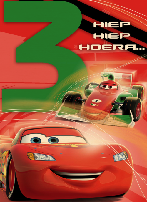 drie hiep hiep hoera cars