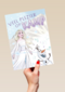 Op kamp kaart Elsa en Olaf van Frozen