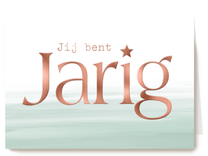 een metallic verjaardag gewenst