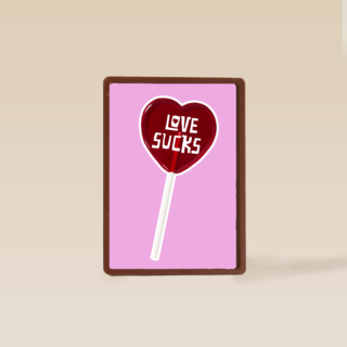 Valentijnskaart love sucks
