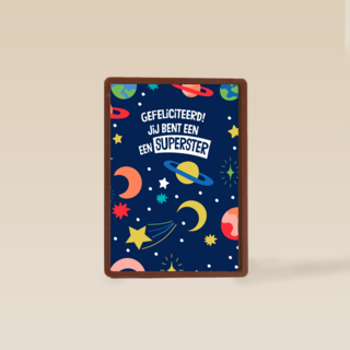 verjaardagskaart jij bent een superster
