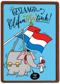 Geslaagd kaart Olifantantastisch