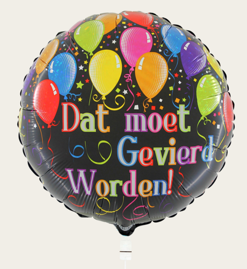Ballon Dat Moet Gevierd Worden Multi