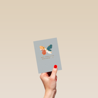 Condoleance oprechte deelneming vlinder grijs