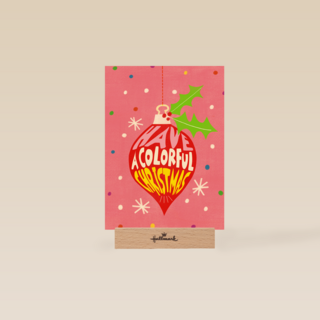 Kerstkaart hip have a colorful Christmas