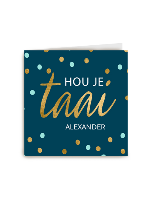 beterschap kaart hou je taai