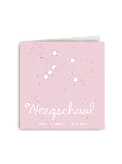 sterrenbeeld kaart dochter weegschaal