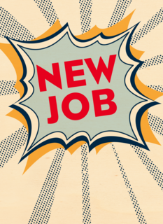 nieuwe baan kaart new job