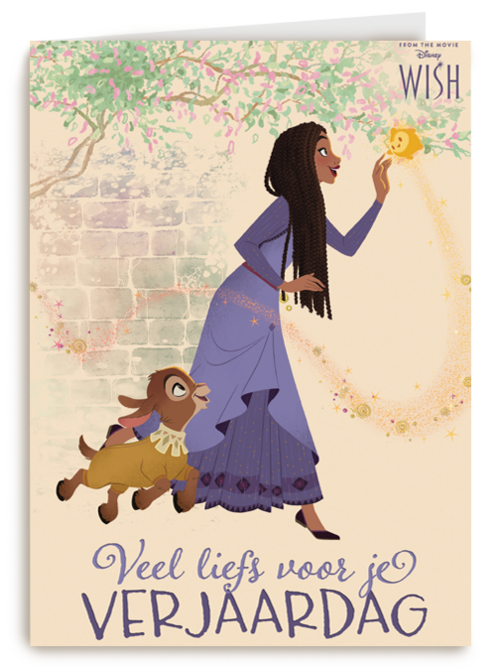 Disney wish veel liefs verjaardagskaart