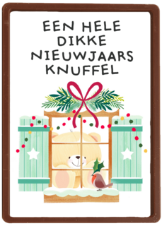 nieuwjaarskaart hart onder de riem een hele dikke nieuwjaarsknuffel