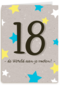 Verjaardagskaart 18 de wereld aan je voeten