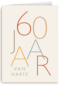 Stijlvolle verjaardagskaart 60 jaar van harte