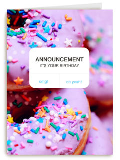verjaardag kaart hip it is your birthday poll