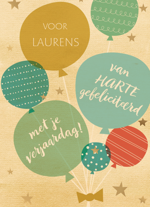 verjaardag man classics van harte gefeliciteerd ballon