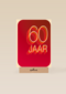 Verjaardagskaart 60 jaar rood