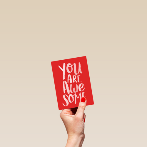 Vriendschapskaart you are awesome ansichtkaart