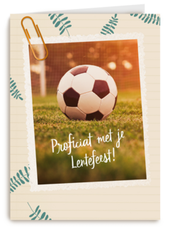 Proficiat met je Lentefeest voetbal