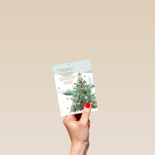 Kerstboom meertalige kerstwens
