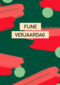 verjaardag kaart stijlvol fijne verjaardag groen rood