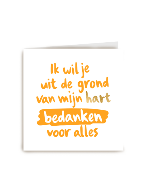 Kaart | Hallmark | Bedankt | Bedankt Kaart Ik Wil Jullie Bedanken Voor Alles