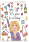 Verjaardagskaart vrouw Yay it is your birthday Matia Studio