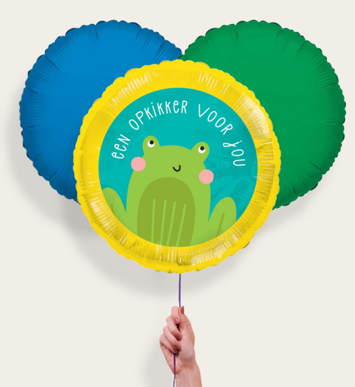 Ballonnentros Opkikker Groen Blauw