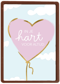 moederdag kaart herinnering in je hart voor altijd