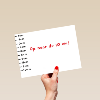 op naar de 10 cm