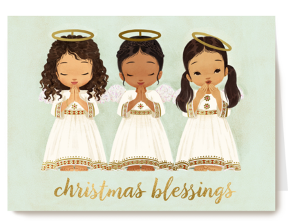 Kerstkaart Religieus Christmas blessings