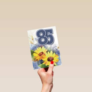 verjaardag leeftijden zonnebloemen 85