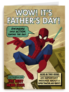 Wow its fathers day Spiderman