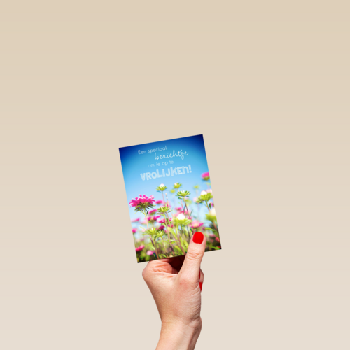 bloemenveld om je op te vrolijken