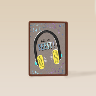 Lentefeest Het Is feest koptelefoon