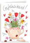 Matia Gefeliciteerd Theepot vol bloemen