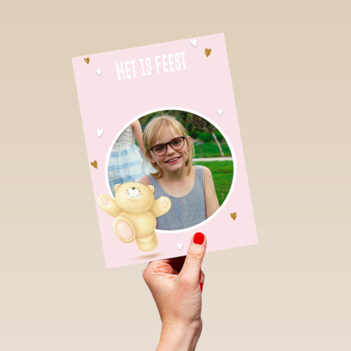 het is feest met de forever friends fotokaart
