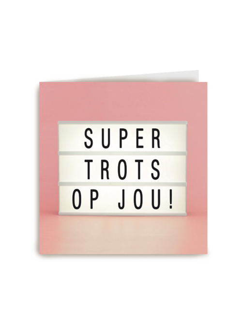 Verjaardagskaart Hallmark | Lightbox Kaart Super Trots Op Jou Vrouw