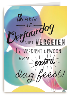 te laat birthday verjaardag