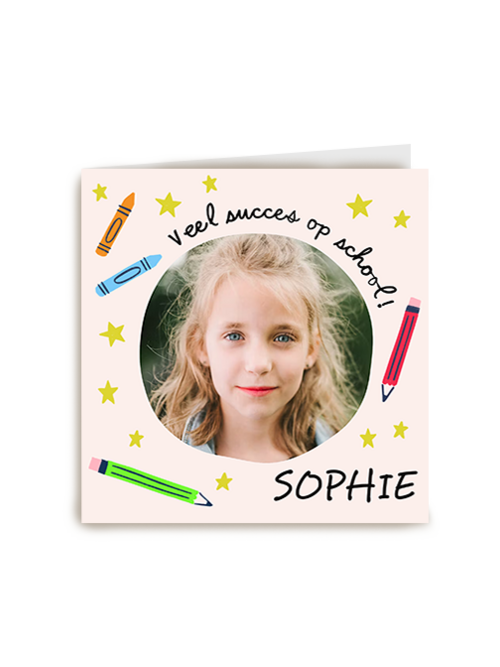 Fotokaart Back To School | Fotokaart Hallmark | Back To School | Back To School Veel Succes Fotokaart