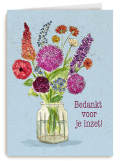 Bedankt voor je inzet boeket