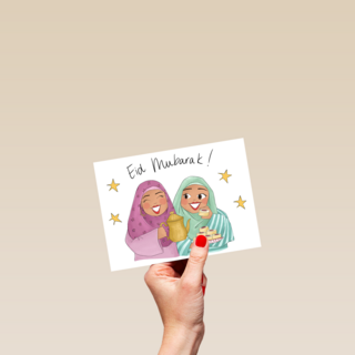 suikerfeest kaart 2 vrouwen