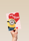 valentijn minion eye love you