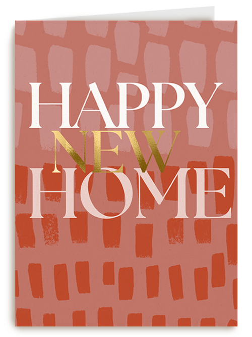 Kaart Hallmark | Felicitatie Nieuwe Woning | Happy New Home Rood
