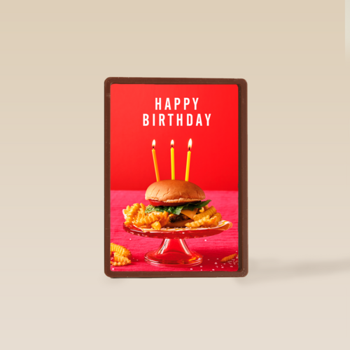Happy Birthday hamburger