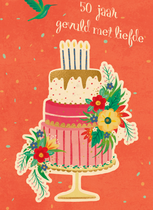 Houten Kaart Huwelijksjubileum | Houten Kaart Hallmark | Huwelijksjubileum | 50 Jaar Gevuld Met Liefde