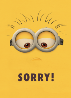 Sorry kaart Minions met Bob